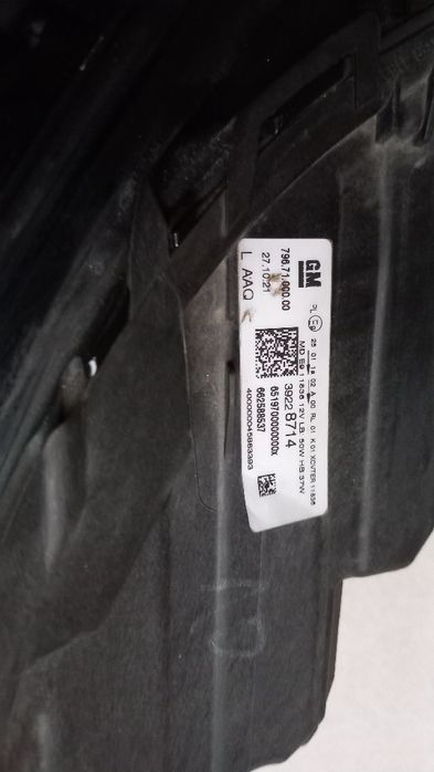 Lampa przednia lewa opel astra k