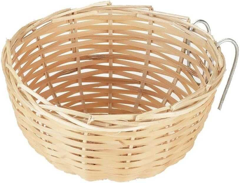 Ninho pássaros aves com grampo para prender Ø 10 x 4,5 cm - NOVO