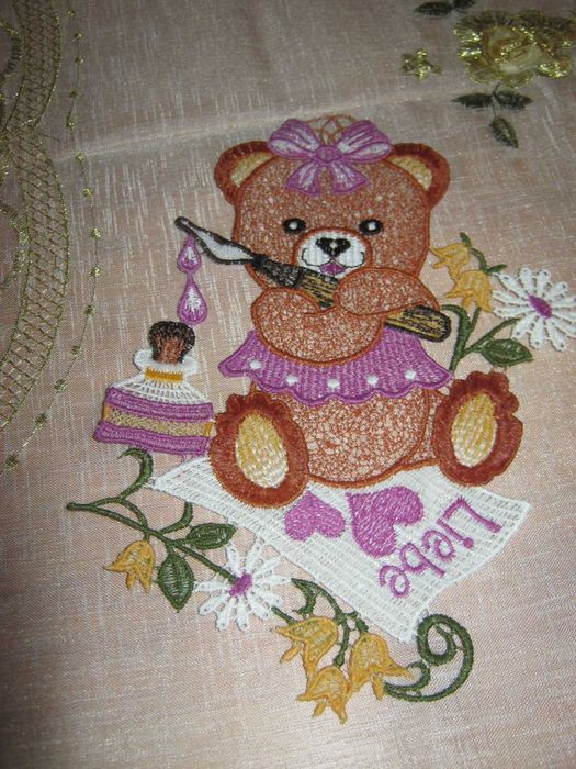 Zawieszka gipiura ozdoba do okna miś 15 / 20 cm