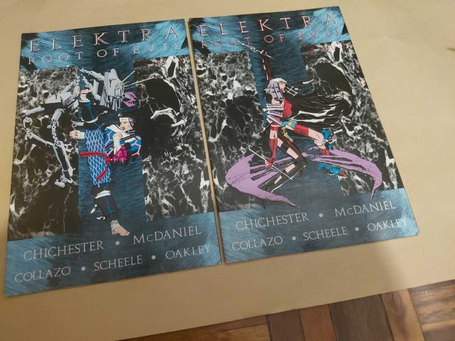 Elektra: Root of Evil (1995) #1 a #4 – Capas Texturizadas