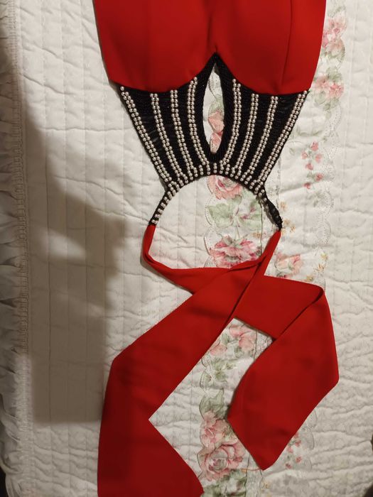 Vestido curto vermelho