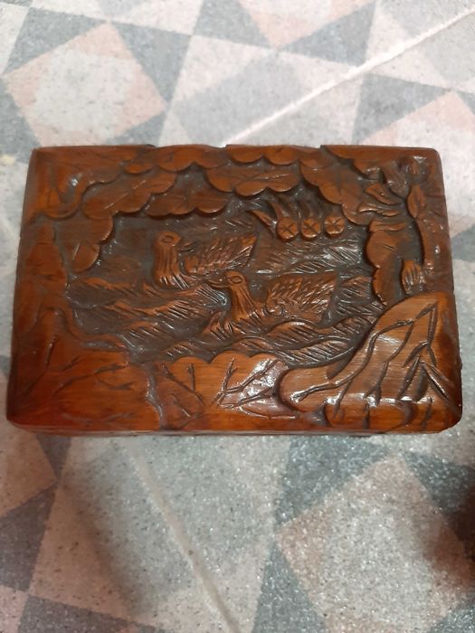 Caixas de madeira decorativas, conjunto de 2