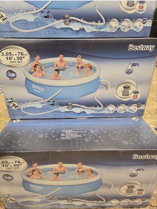 Piscinas grandes com filtro bestway novas na caixa para entrega