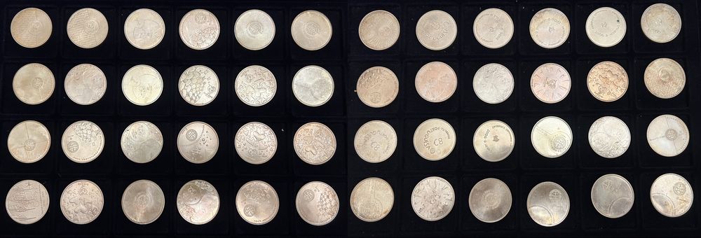 Lote de 361 moedas de Prata - 3.886 gramas