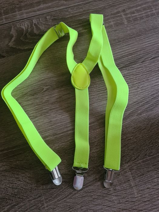 Подтяжки кислотно-желтого цвета