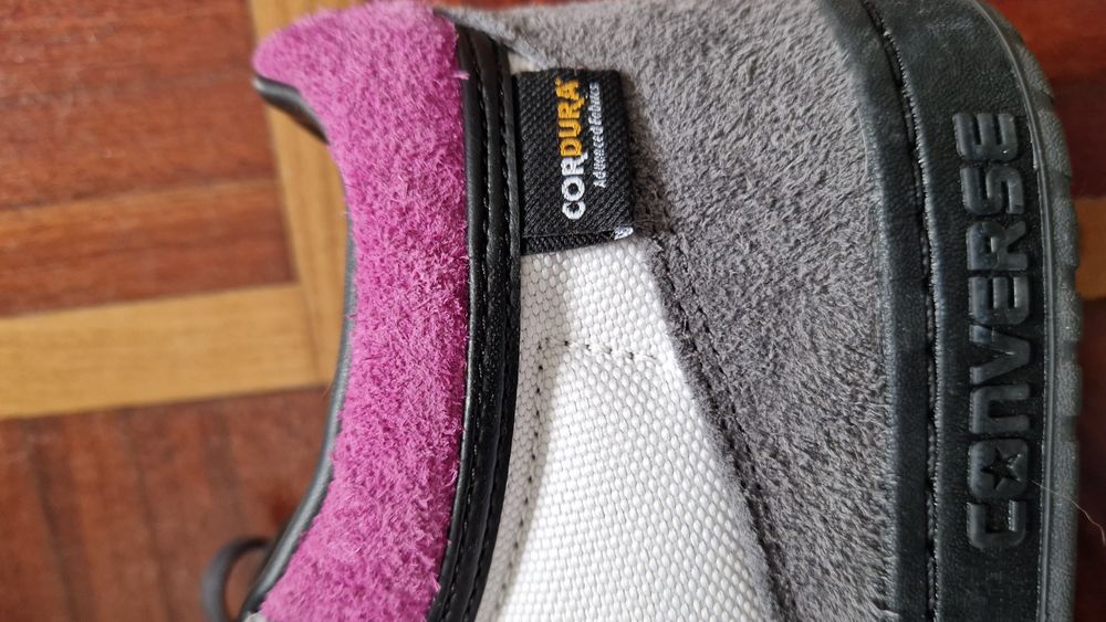 Converse CONS Fastbreak Pro Mid – Branco/Rosa – Novos – Tamanho 43