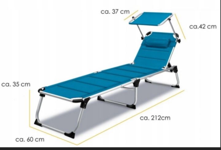 Leżak ogrodowy plażowy kesser