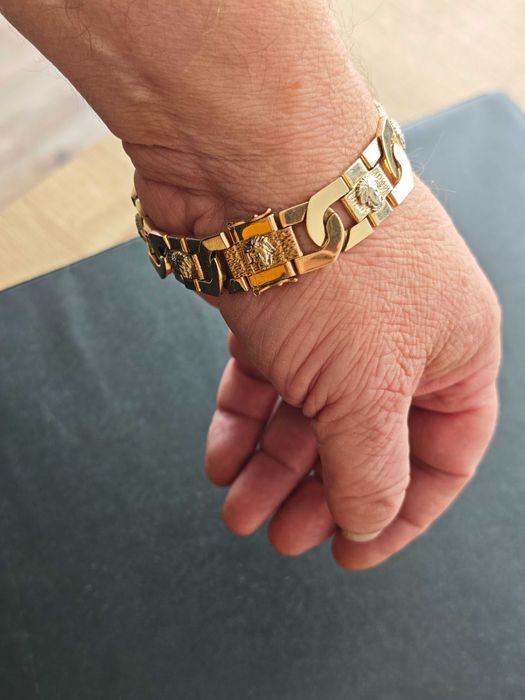 Bransoletka Versace. Próba 585. Długość 22,5cm. Mało używana.