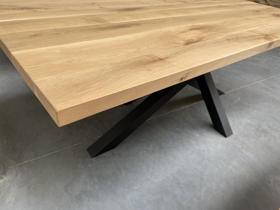 Stół LOFT Industrial lity dąb dębowy