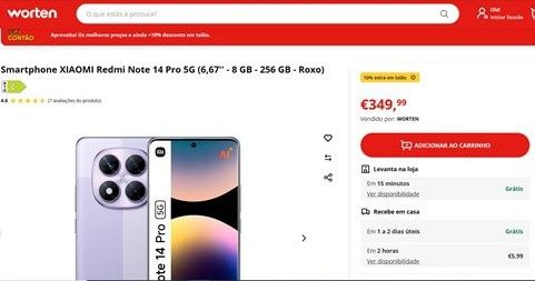 XIAOMI Redmi Note 14 Pro 5g, novo