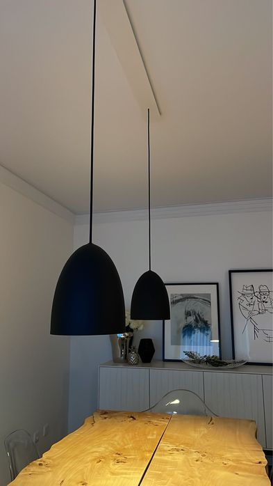 Candeeiros suspensos metal preto (Normo Nexus 20)