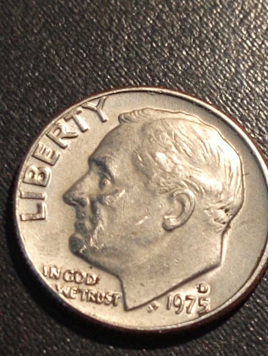 10 centimos 1975 - 1 Dime - Franklin Roosevelt D - Denver - Com erro*