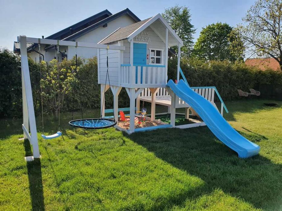 domek dla dzieci plac zabaw duży solidny