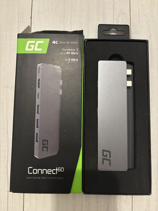 Adapter Green Cell HUB Connect60 8 w 1 do Apple MacBook