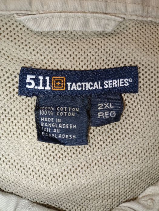 Рубашка 5.11 короткий рукав Khaki / бежевая /