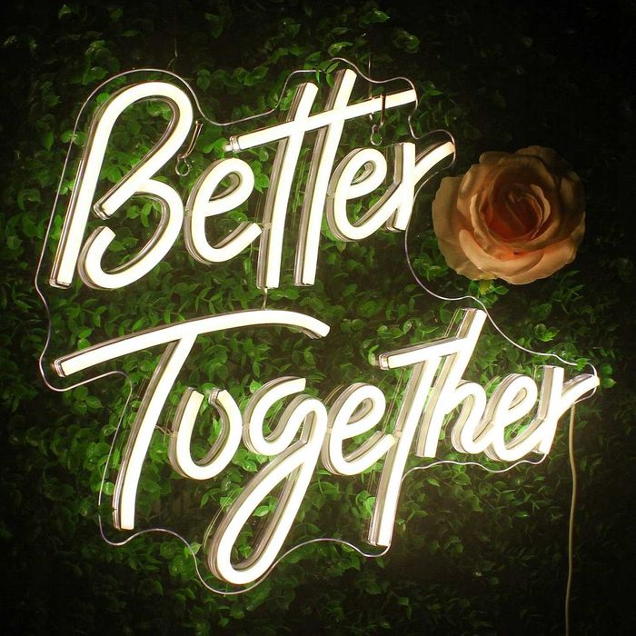 Neon LED Dekoracyjny "BETTER TOGETHER"