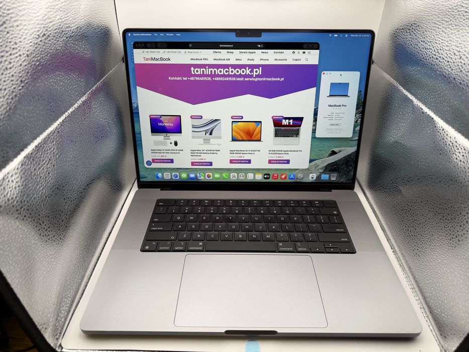 M1 Max 32gb 1tb SSD Apple MacBook pro 16 a2485 sg A+ FV23