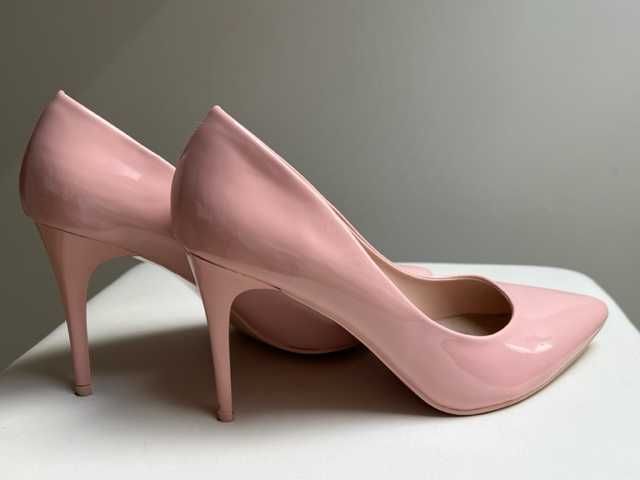 Buty Seastar pudrowy róż komunia, impreza, szpilki roz. 38