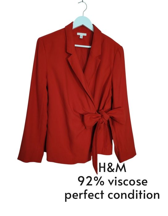 H&M przepiękna marynarka L wiskoza super stan