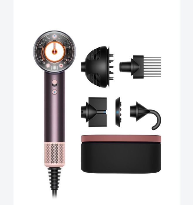 Secador de cabelo Dyson Supersonic Nural (Jasper plum) Secagem rápida e inteligente. Sem danos causados pelo calor excessivo