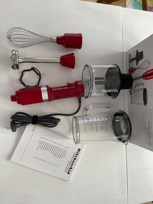 Blender - zestaw - kitchen aid - czerwony