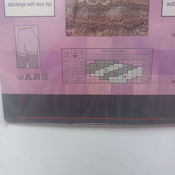 Bas top pończochy samonośne roz 4