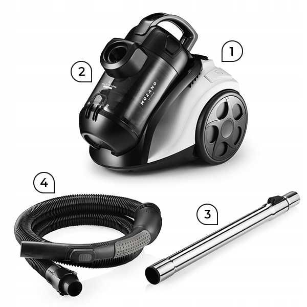 BOGATY Zestaw 15w1 Odkurzacz cyklonowy bezworkowy 4000W MOCNY solidny