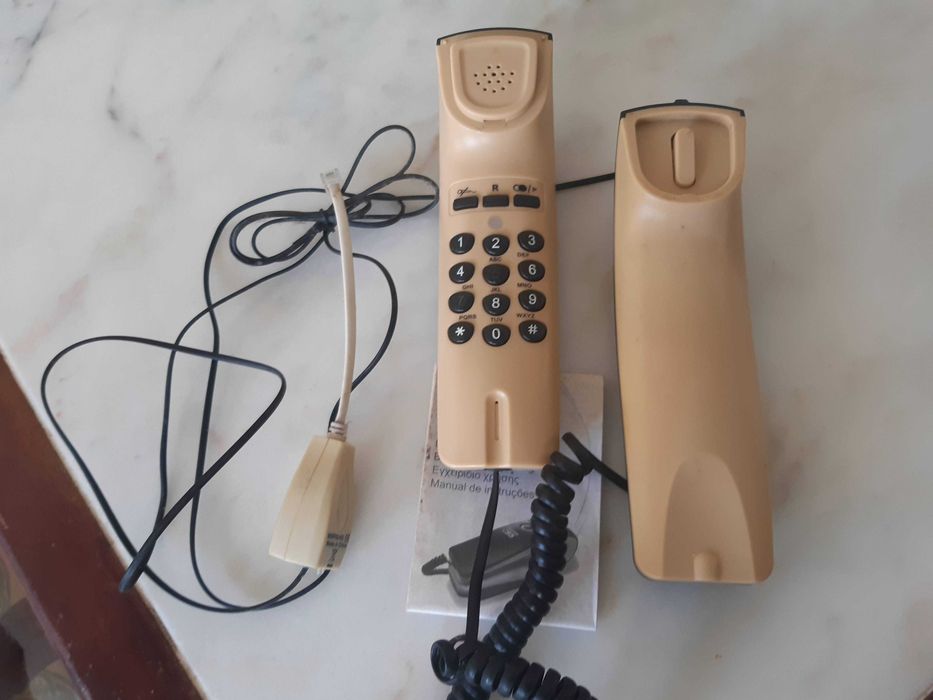 Telefone teclas, para mesa ou pendurar, bom estado
