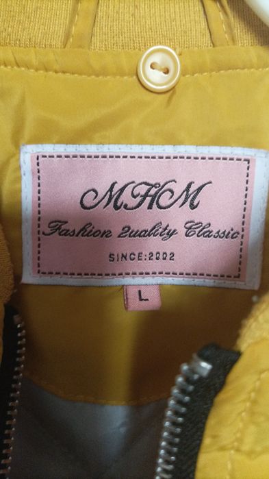 Bomberka,kolor musztardowy-modny