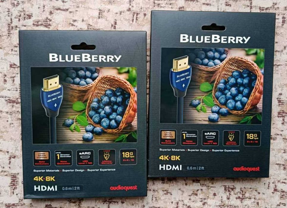 Кабель HDMI AUDIOQUEST hd 0.6m 18G HDMI BlueBerry