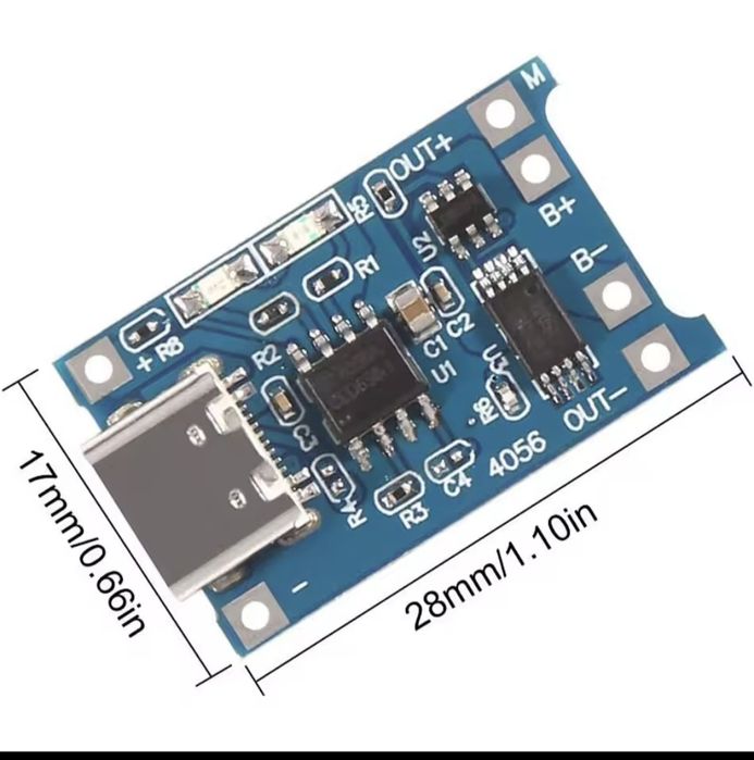 Плата зврядки з захистом TP4056 та зарядка телефона