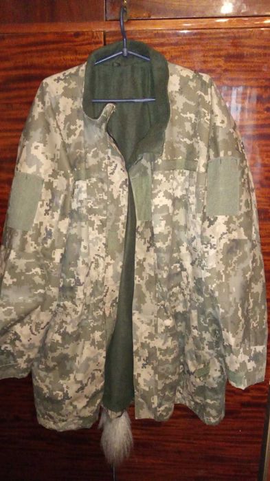 Камуфляжная куртка весна - осень прорезиновая
