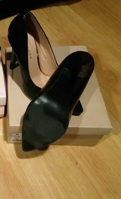 Buty, czółenka czarne klasyczne