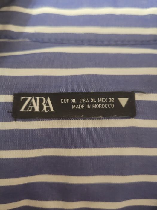 Zara koszula krótka bawełniana XL