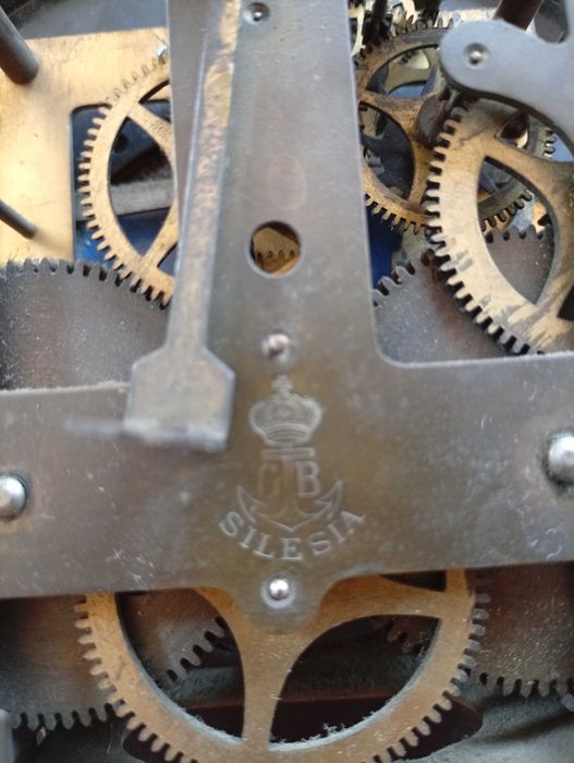 Zegar Gustav Becker Silesia ślązak stary P35