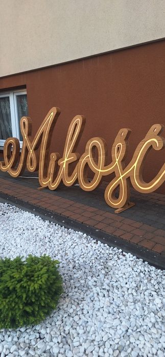 Napis Miłość Led