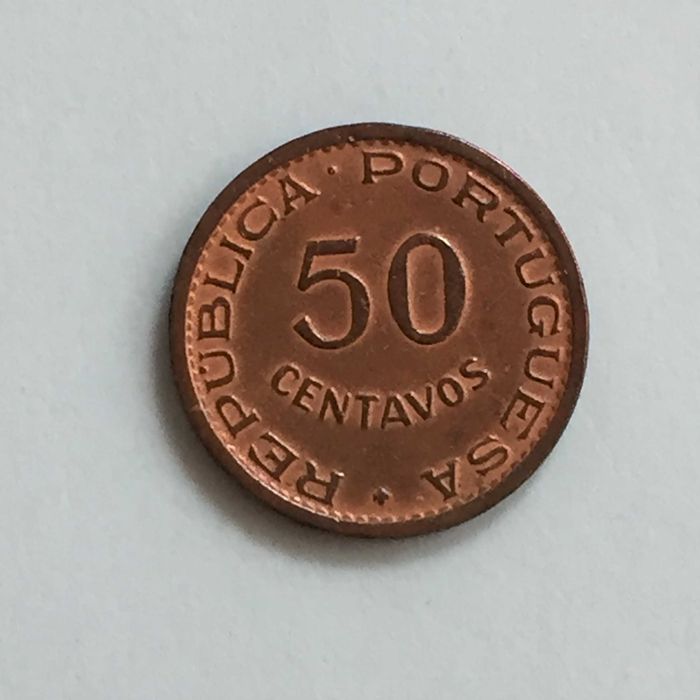 Angola moeda 50 centavos 1955