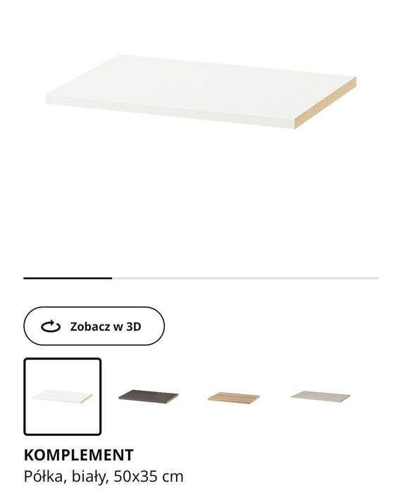 Półki komplement IKEA