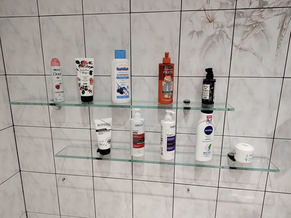 Półki szklane - grube szkło