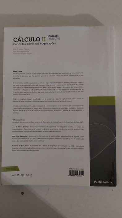 Livro Calculo II - Conceitos, Exercícios, Aplicações