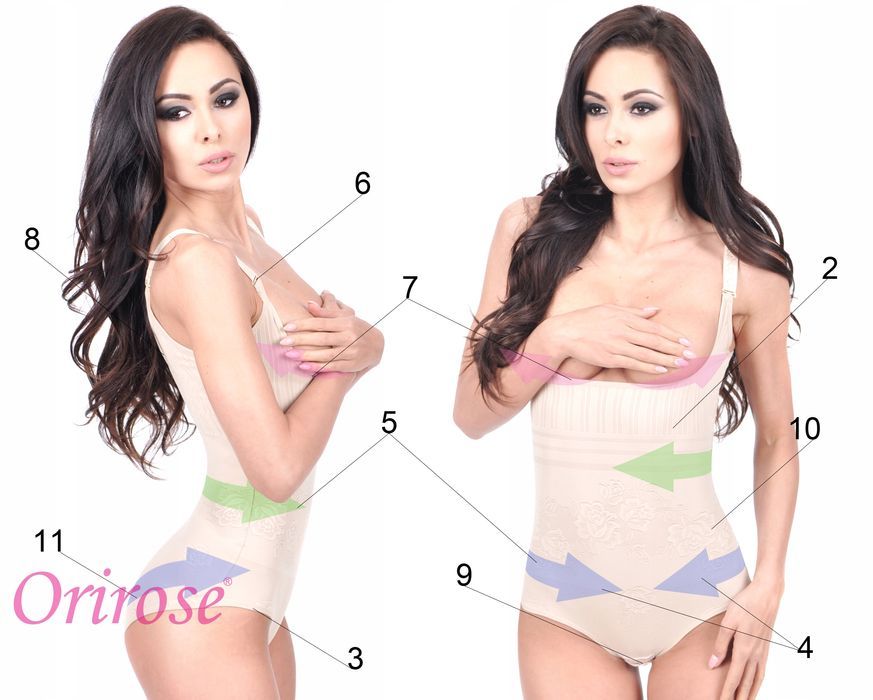 Orirose BODY WYSZCZUPLAJĄCE brzuch MODELUJĄCE talię biodra size +