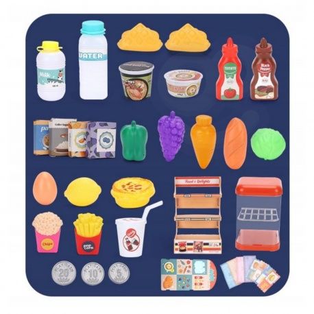 WOOPIE Sklep Supermarket Kasa Fiskalna 42 el
