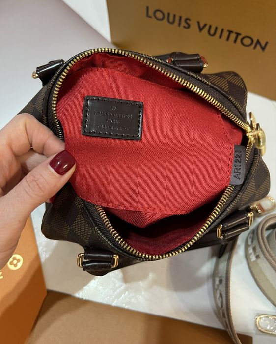 Сумка LV Louis Vuitton Speedy Damier Ebene Луи Виттон премиум