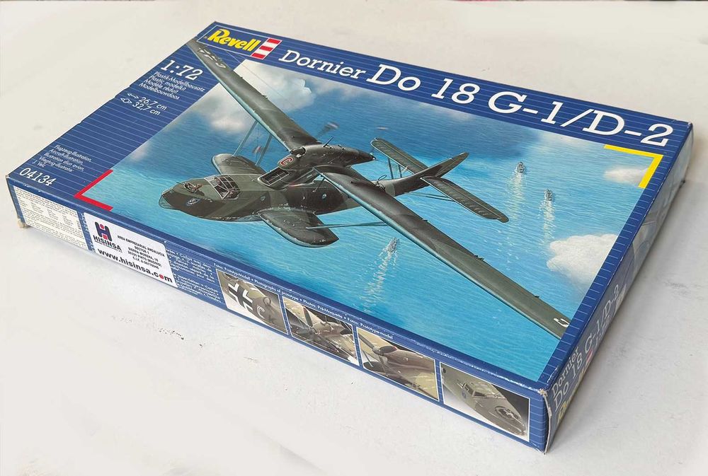 Revell_Dornier Do 18 G-1/D-2. ESc.1:72. Completo e como novo.