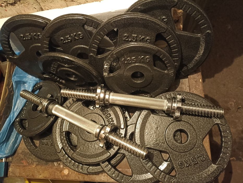 Hantle żeliwne 2x14.5 kg