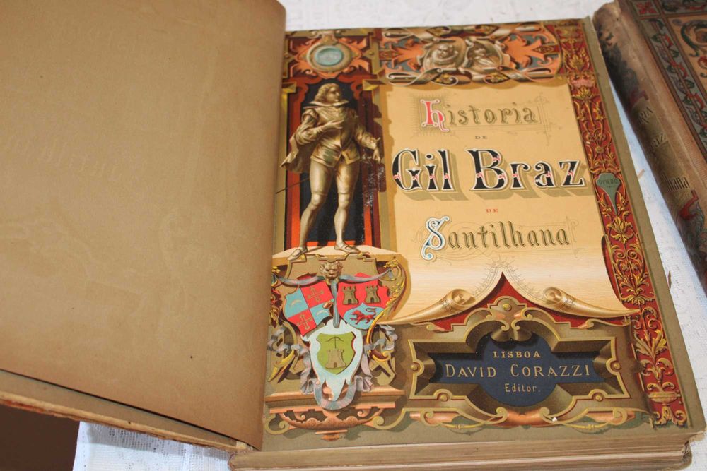 2 Livros História de Gil Braz de Santilhana. 1 edição, de 1885 e 1886