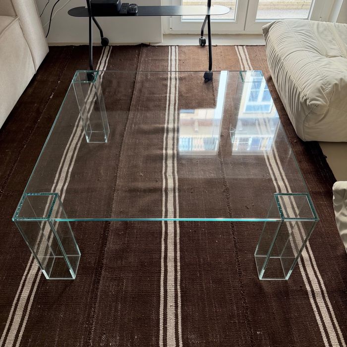 Mesa de Centro Kave Home - Vidro Temperado 85x85