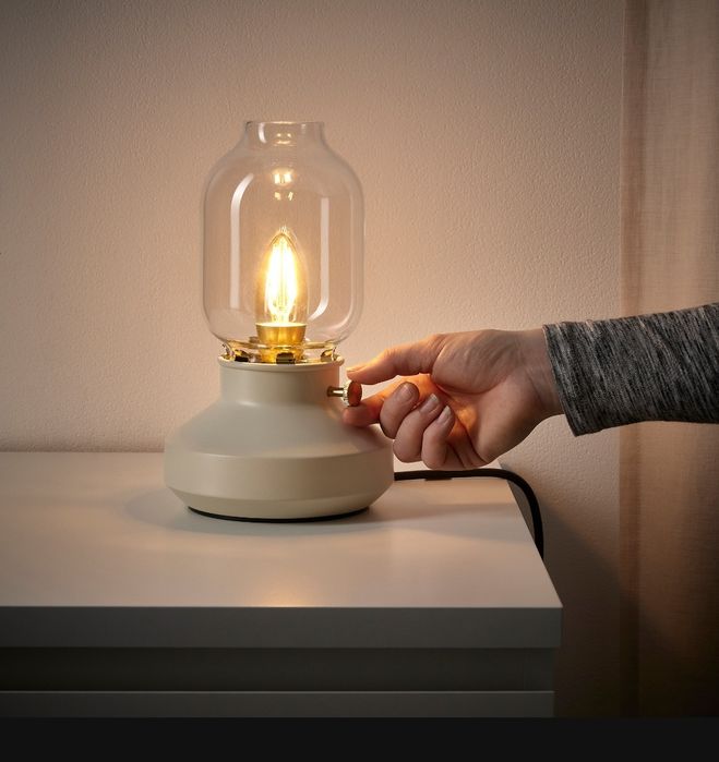 TÄRNABY, Conjunto Candeeiros de Mesa Ikea com lâmpadas - NOVO