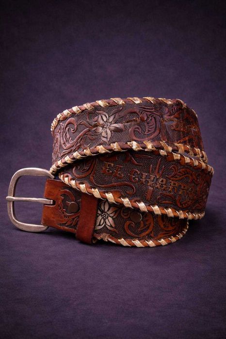 Вінтажний ковбойський ремінь Western belt шкіряний ремінь ручна робота