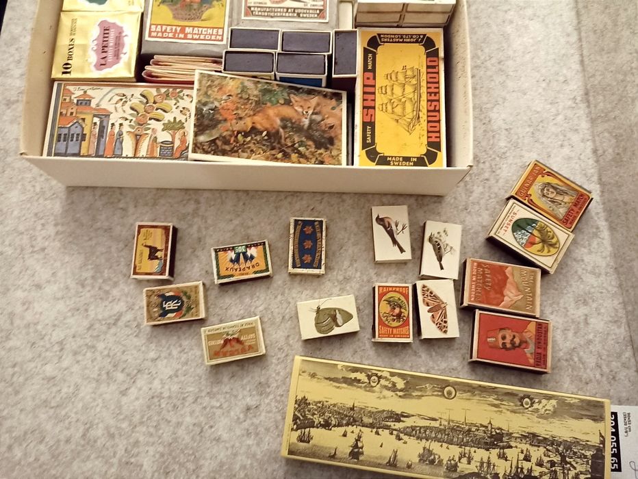 Zapałki kolekcjonerskie, vintage, PRL, retro